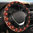 thumbnail image 3 of Picia Red Leaf Flame Fox Car Steering Wheel Cover, Non-Slip, Breathable, Universal 15 inch, 3 of 7