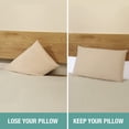 thumbnail image 2 of Almohada con forma de cuña Vekkia King para rellenar huecos en la cabecera, color blanco, 2 of 9