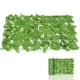 thumbnail image 2 of Pared de plantas verdes artificiales con hojas verdes simuladas, valla de ratán, decoración para balcón, 2 of 6