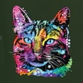 thumbnail image 2 of Cute Cat | Dean Russo Art Animal Lover Mens Premium Tri Blend T-Shirt, Forest Green, Medium, 2 of 6