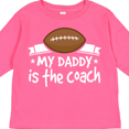 thumbnail image 4 of Inktastic Football My Daddy is the Coach Boys or Girls Long Sleeve Toddler T-Shirt, 4 of 5
