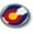 Metal Bezel, variant on BestLicensePlateFrames Colorado State Flag 3D Domed CAR Emblem Badge Sticker Chrome Plastic Round Bezel