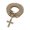 Style 1, variant on Men Dazzling Rhinestones Necklace Religious Pendant Necklace Adjustable Length Necklace Rhinestones Texture Present for Man