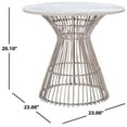 thumbnail image 4 of SAFAVIEH Whent Rattan Round Accent Table, Grey White Wash/Black, 4 of 7