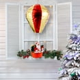 thumbnail image 3 of Ounissouiy Navidad interior sala de estar tela de Papá Noel globo de aire caliente ventana colgante adorno de techo vacaciones Hotel fiesta Kits de decoración para fiestas, 3 of 6