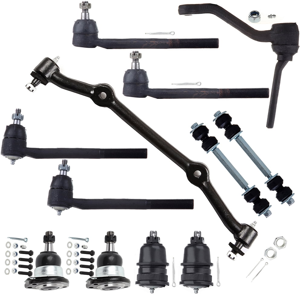 ECCPP - 12PC Upper Lower Ball Joint Center Link Tie Rod End Sway Bar End Link Idler Arm - Compatible with 1996-2003 for Chevy S10 1996-2003 for GMC Sonoma Suspension Kit