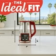 thumbnail image 6 of Gourmia Electric Kettle 1.7L with 6 Presets, Digital Display, and Tea Infuser, Red, 6 of 11