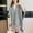 Gray, variant on Black Jacket Women Winter Solid Color Fashionable Versatile Shawl Cape Warm Belt Decorative Ball Jacket Wine Free Size