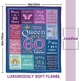 thumbnail image 3 of 60th Birthday Gift Ideas, 60th Birthday Gifts for Women, Birthday Gifts for 60 Year Old Woman Blanket 50"x 60", 1963 Birthday Gifts for Women, Gifts for 60th Birthday, 60th Birthday Decoration, 3 of 5