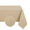 thumbnail image 2 of Romanstile 100% Waterproof Linen Tablecloth 54x78 inch,Rectangle Table Cloth Oil Proof Wipeable for Indoor and Outdoor,Khaki, 2 of 8