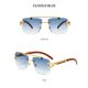 thumbnail image 2 of Gafas de sol XianweiShao Leopardo Grano de Madera 2022, 2 of 2