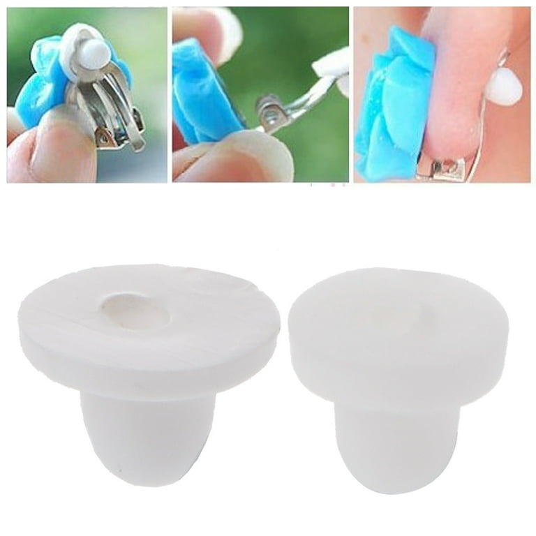 JZROCKER 100pcs Ear Clip Anti-Pain Pad DIY Handmade Clip on
