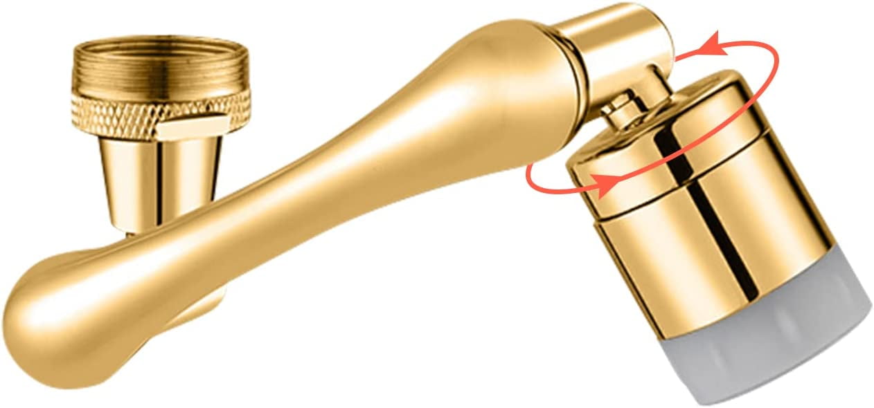 Upgrade 1080+360 Degree Swivel Faucet Aerator,Big Angle Splash Filter