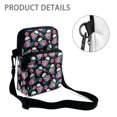 thumbnail image 5 of Eheartsgir Crossbody Bags for Running, Zipper Lightweight Shoulder Bag for Women Skull Tropical Floral Print Crossbody Coin Case, 5 of 7