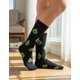 thumbnail image 4 of Calcetines Divertidos Aguacates Negro Color Moda, 4 of 7