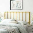 thumbnail image 2 of Headboard, Full Size, Metal Steel, Gold, Modern Contemporary Urban Design, Bedroom Master Guest Suite, 2 of 7