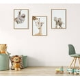 thumbnail image 7 of Kate and Laurel Sylvie Mother and Baby Giraffe Portrait Framed Canvas Wall Art by Amy Peterson Art Studio, 18x24 Natural, Modern Cute Animal Portrait for Wall, 7 of 7