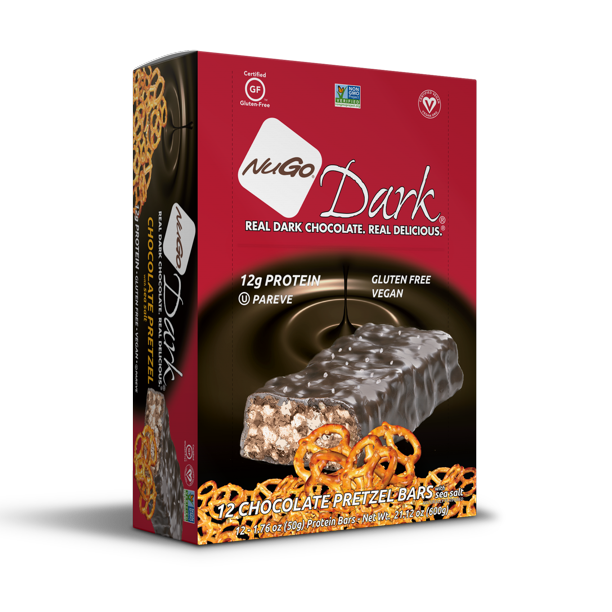 NuGo Dark Protein Bar, Chocolate Pretzel, 12g Protein, 12 ct Walmart
