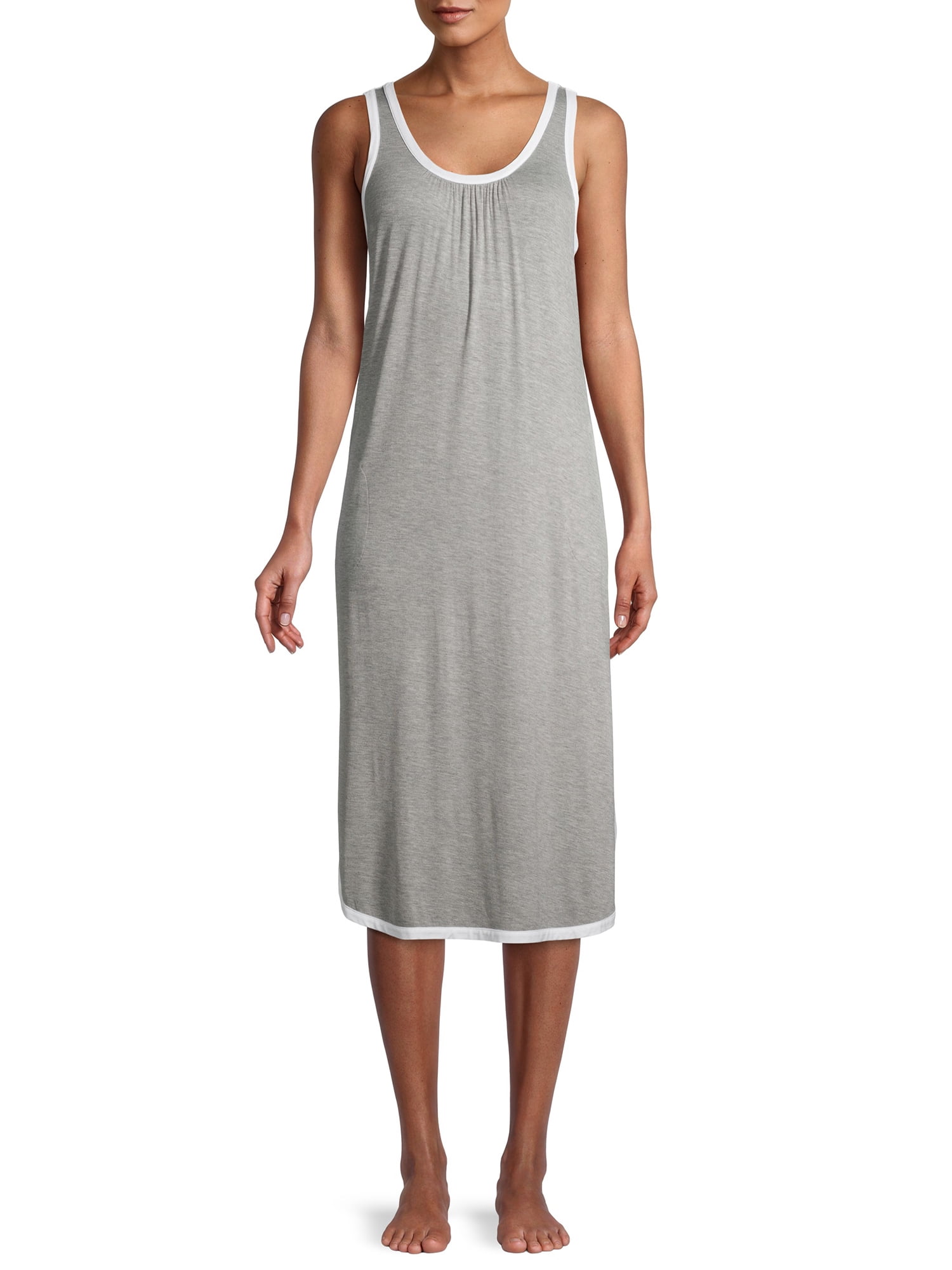 Secret Treasures Sleeveless Scoop Neck Knit Midi Nightgown (Women's and Women's Plus) 1 Pack