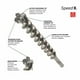 thumbnail image 3 of Broca perforadora BOSCH HC5051 Speed-X SDS-Max 21x2,54 cm, 3 of 9