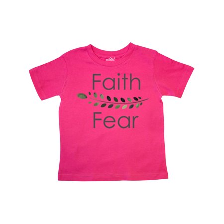 

Inktastic Faith over Fear with Laurels Gift Toddler Boy or Toddler Girl T-Shirt