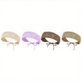 thumbnail image 3 of HLONK Ensemble de 4 Pcs/8 Pcs Attaches Cheveux Tricotées Couleur Unie Simple Style Rétro Tissu Doux Élégant Design à Bretelles Réglables pour Femmes, 3 of 6