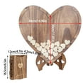 thumbnail image 3 of Heart Shape Wedding Guest Book  Reception for Wedding Decorations Graduation with Storage Box, 3 of 11