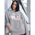 thumbnail image 2 of Relaxing Pug In Love Sweatshirt Women -Smartprints Designs, Female 3X-Large, 2 of 4