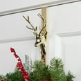 thumbnail image 2 of Northlight Reindeer Over the Door Christmas Wreath Hanger - 15.25" - Gold, 2 of 8