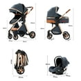 Newborn Carriage Baby Stroller 3in1 Foldable Baby Pushchair Travel