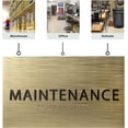 thumbnail image 6 of ADA CENTRAL SIGNS - 6" X4" Maintenance Room Sign - ADA Compliant Tactile Graphics Grade 2 Braille Text Maintenance Supplies Sign | Wall Mount IT Room Signs for Office, Hotel, Schools, and Warehouse, 6 of 7