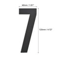 thumbnail image 2 of Uxcell 4.72 Inch Acrylic 3D Self-Adhesive House Number, Black Number 7, 2 of 5