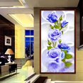 thumbnail image 4 of Rosa azul flor 5D diamante DIY pintura punto de cruz bordado decoración del hogar Tmvgtek decoración de arte en el hogar, 4 of 7