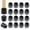 Black, variant on Ezprotekt 24 Pcs Chair Leg Sliders for Carpet,Furniture Glides Chair Leg Caps Table Foot Protector(Round, Black)