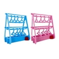 thumbnail image 1 of Soporte para pendientes, perchero, perchas, estante para pendientes, único armario para pendientes de acrílico Rosa y azul, 1 of 8