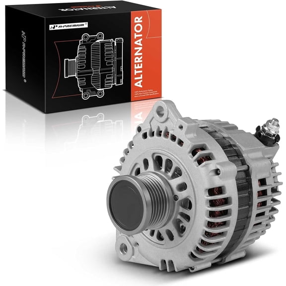A-Premium Alternator Compatible with Nissan Rogue 2008-2012 X-Trail 2005-2006 2.5L 12V 110A 6-Groove Clutch Pulley Clockwise Replace# 23100AU400 23100AU40D LR1110-713 23100-AU400 23100-AU420