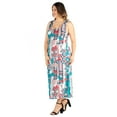 thumbnail image 2 of Women’s Plus Size Multicolor Floral Racerback Maxi Dress, 2 of 3