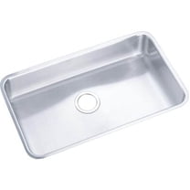 Elkay Lustertone Classic Stainless Steel 30-1/2" x 18-1/2" x 5-3/8", Single Bowl Undermount ADA Sink