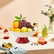 thumbnail image 5 of Bandejas de plástico multicolor para servir frutas y verduras con base desmontable • 9,84 pulgadas cuadradas • Agujeros de drenaje para frescura • Platos para aperitivos domésticos y de fiesta, 5 of 6