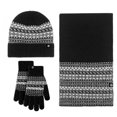 thumbnail image 1 of Winter Warm Set Windproof Jacquard Scarf 3 Piece Set for Scarf Hat Gloves Ensemble, 1 of 4