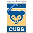 thumbnail image 3 of MLB Chicago Cubs - Retro Logo 14 Wall Poster with Wooden Magnetic Frame, 22.375" x 34", 3 of 5