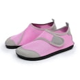 thumbnail image 4 of XUNKUSGA Women's Water Shoes Quick-Drying Breathable Mesh Hike Footwear Womens Casual Closed Toe Hook Loop Strap Barefoot Aqua Socks for Beach Swim Yoga,Pink,5.5-6, 4 of 5
