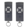 thumbnail image 1 of Control remoto para puerta de garaje (paquete de 2) para HSE2-40, HS4-40 y HSM4-40 (botones grises, transmisor portátil de 40,685 MHz), 1 of 5