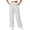 White, variant on Tqcoqu Women's Pinstripe Wide Leg Suit Pants,Contrast Elastic Waist Pleated Straight Fit Dress Trousers with Side Pockets