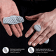 thumbnail image 3 of Puños De Entrenamiento Antideslizantes Guantes Para Gym 2pzs Belug, Gris, 3 of 5