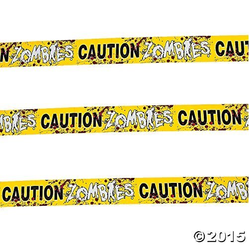 Zombie Party Caution Tape Party Decor 1 Piece