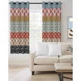thumbnail image 2 of Boho Blackout Curtains 72 Inches Long for Bedroom,Colorful Striped Ethnic Modern Geometric Abstract Art Thermal Insulated Room Darkening Black Out Window Curtain Panels Grommet Drapes for Living Room, 2 of 8