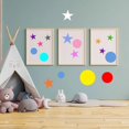 thumbnail image 6 of 14 Pcs 2 Styles Painting Stencils 7 Sizes Plastic 5 Point Star and Circular Stencils Different Paint Templates for Drawing Clothing Home Decor Wall Art Wooden Panels DIY, 6 of 7