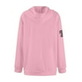 thumbnail image 4 of GIPQJK Men's American Flag Sweatshirts Big and Tall Hoodie This We'll Defend Hoodies Pullover with Pockets,Pink 4XL, 4 of 4