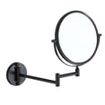 thumbnail image 3 of Double Sided Wall Mount 3X Magnifying Cosmetic Shaving Swivel Mirror ,Black, 3 of 10